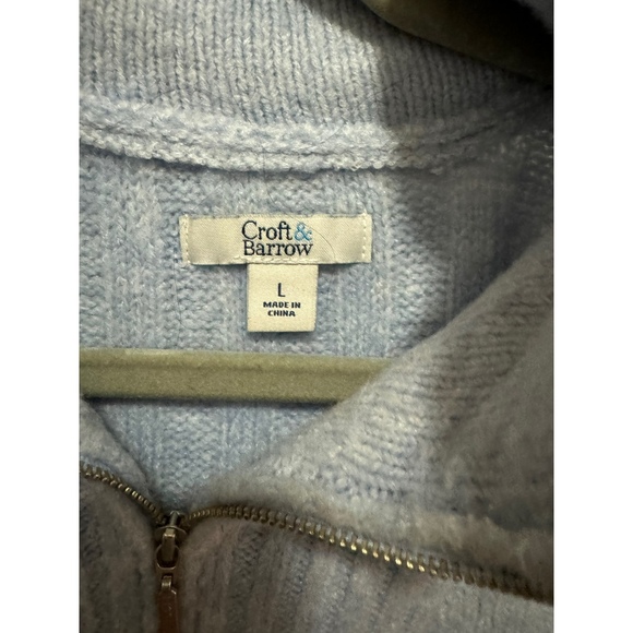 Croft & Barrow - 1/4 Zip Sweater - Blue Sweater - Size XL - Picture 3 of 3